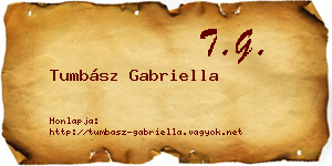 Tumbász Gabriella névjegykártya